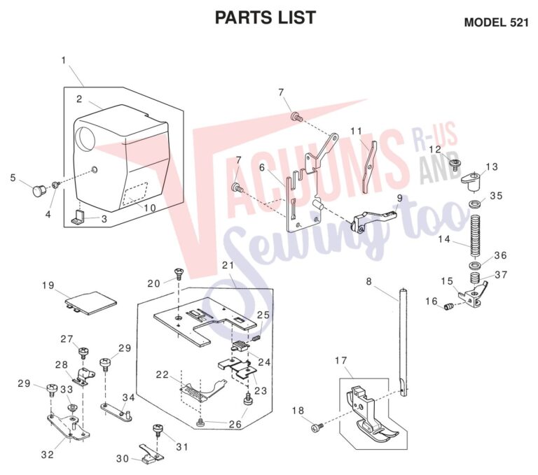 Janome 521 schematic page 5 preview