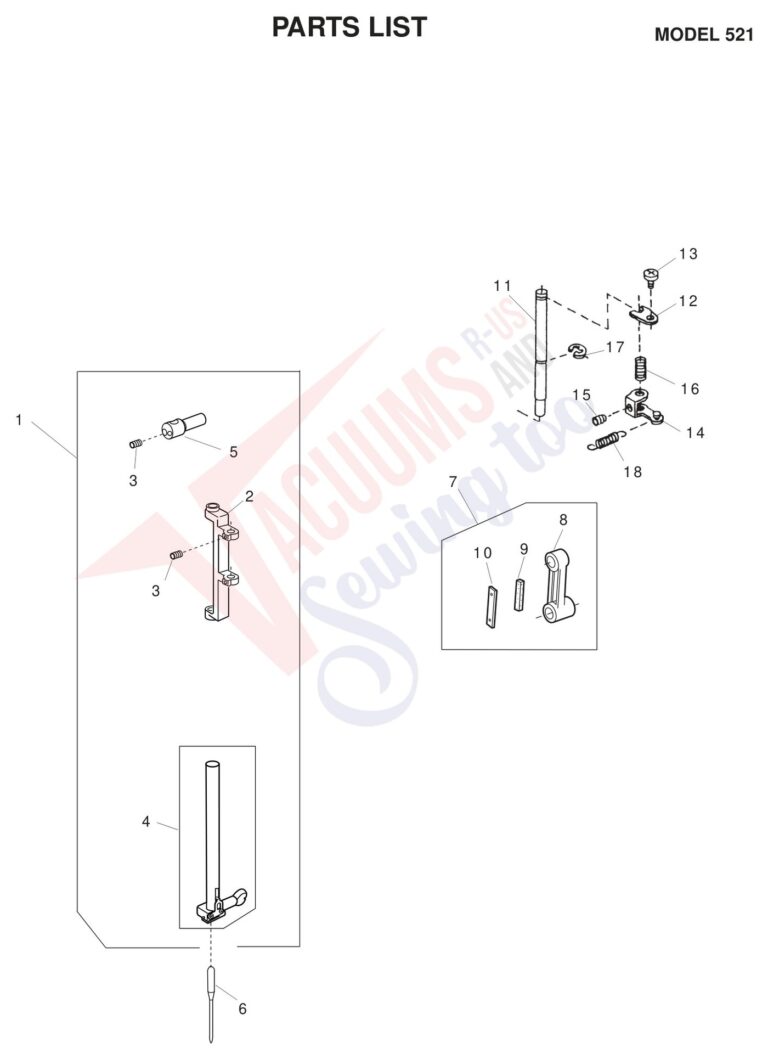 Janome 521 schematic page 6 preview