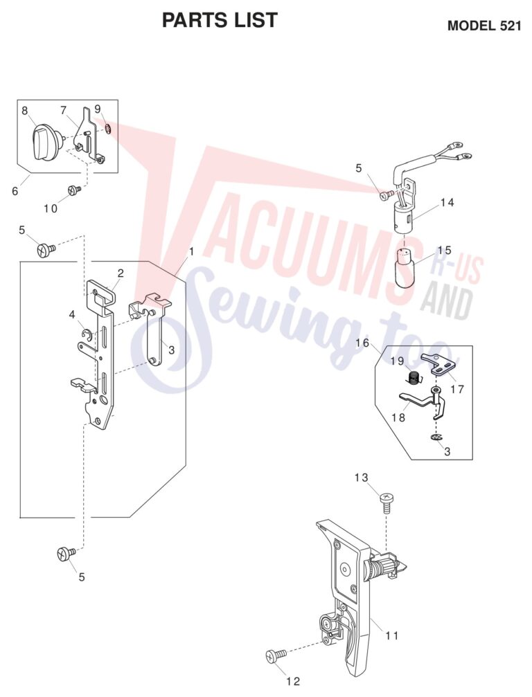 Janome 521 schematic page 7 preview
