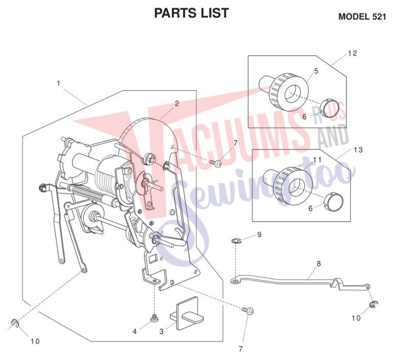 Janome 521 schematic page 11 preview