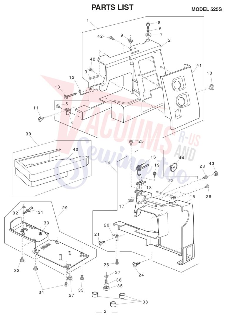 Janome 525S schematic page 4 preview