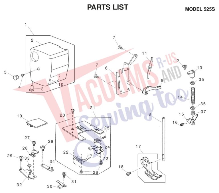 Janome 525S schematic page 5 preview