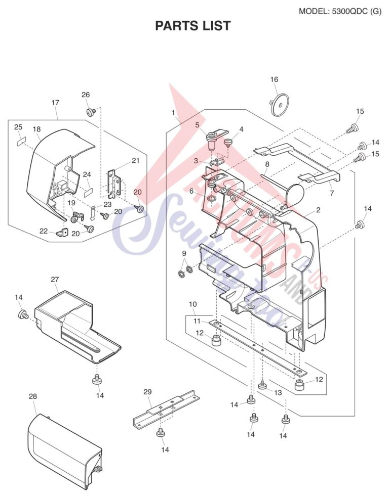 Janome 5300QDC-G schematic page 5 preview