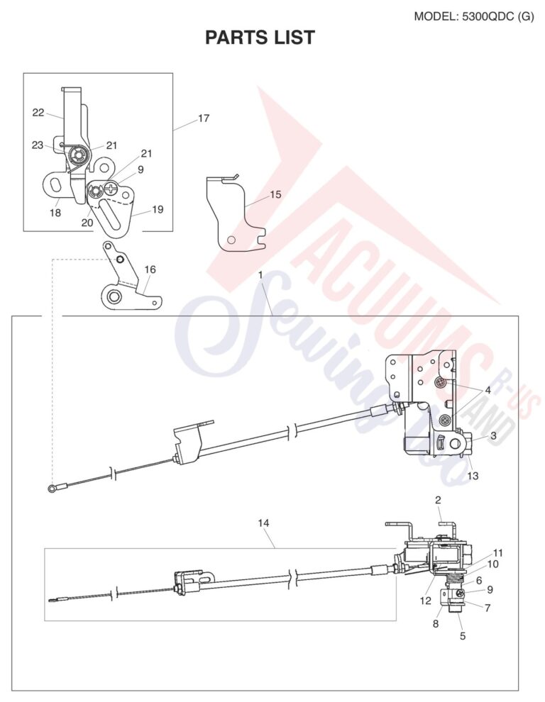 Janome 5300QDC-G schematic page 7 preview