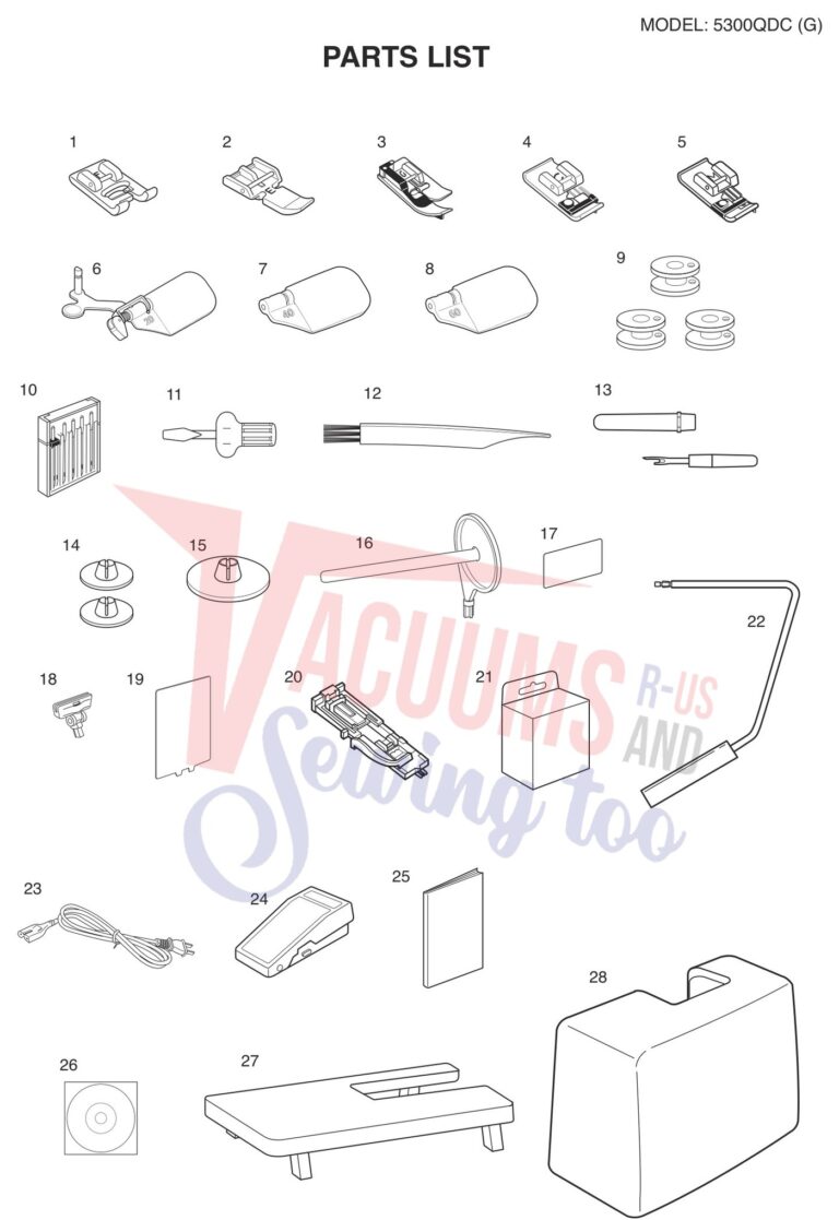 Janome 5300QDC-G schematic page 8 preview