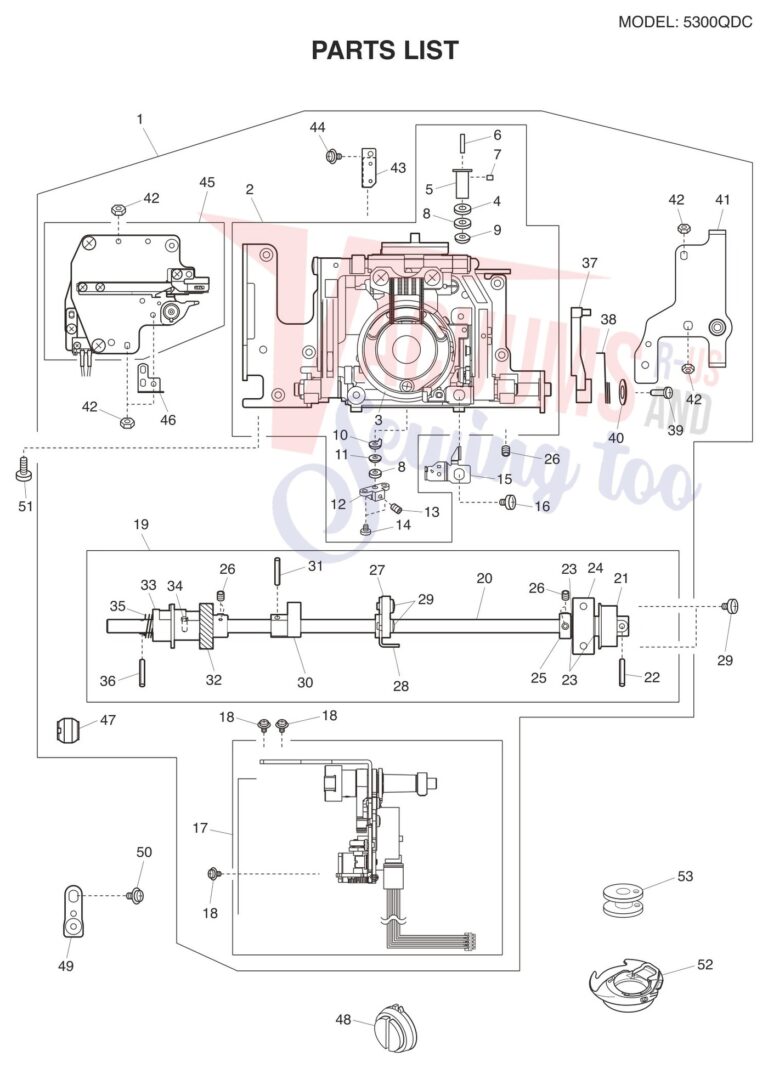 Janome 5300QDC-T schematic page 3 preview