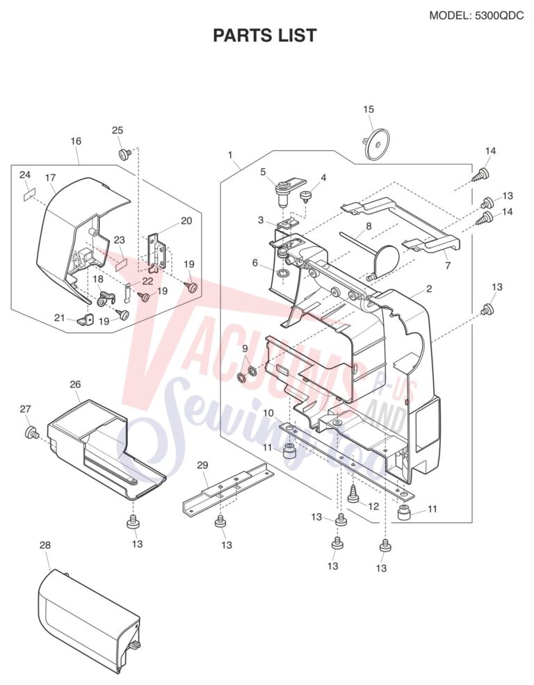 Janome 5300QDC-T schematic page 5 preview