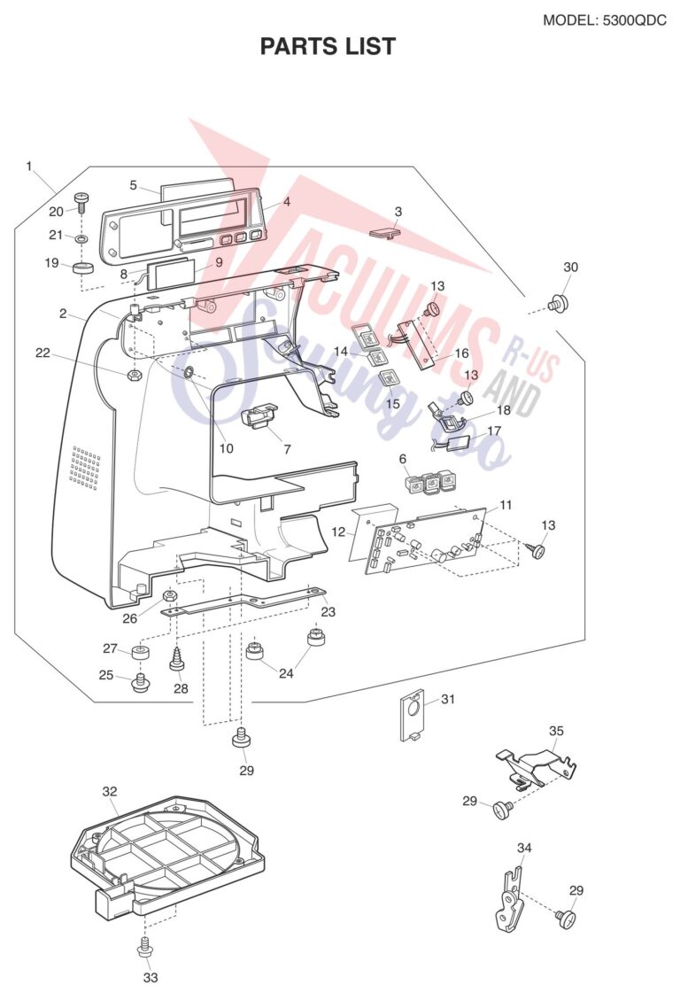 Janome 5300QDC-T schematic page 6 preview