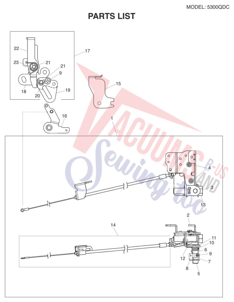 Janome 5300QDC-T schematic page 7 preview
