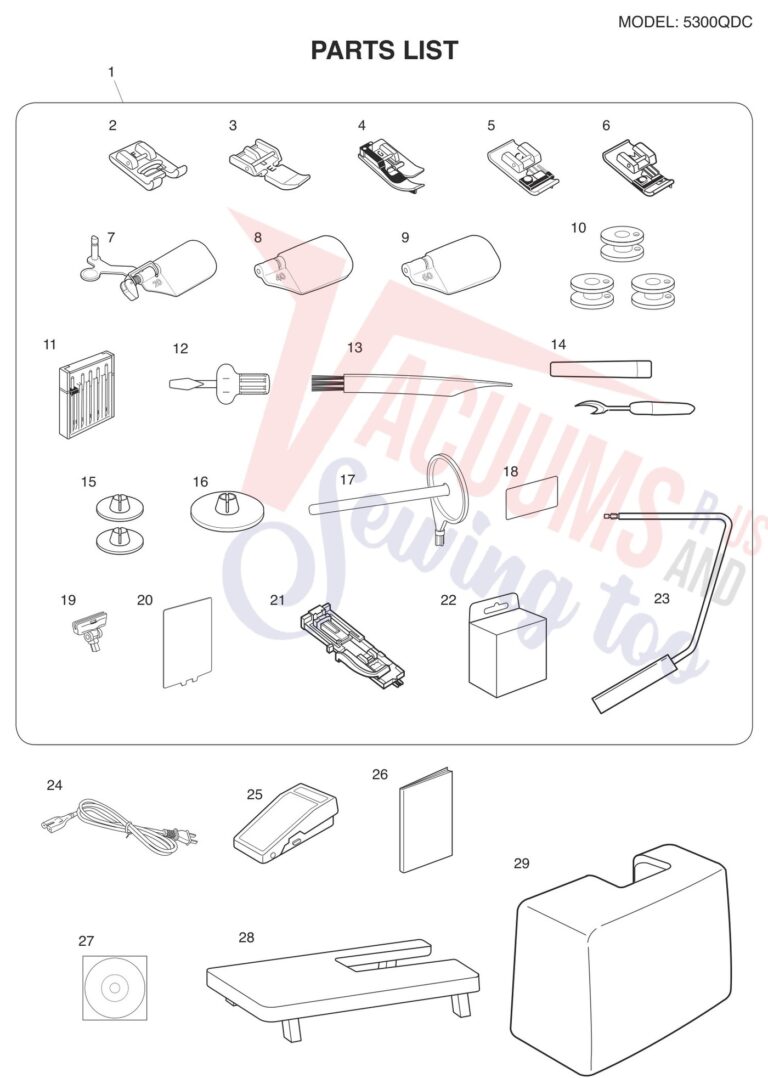 Janome 5300QDC-T schematic page 8 preview