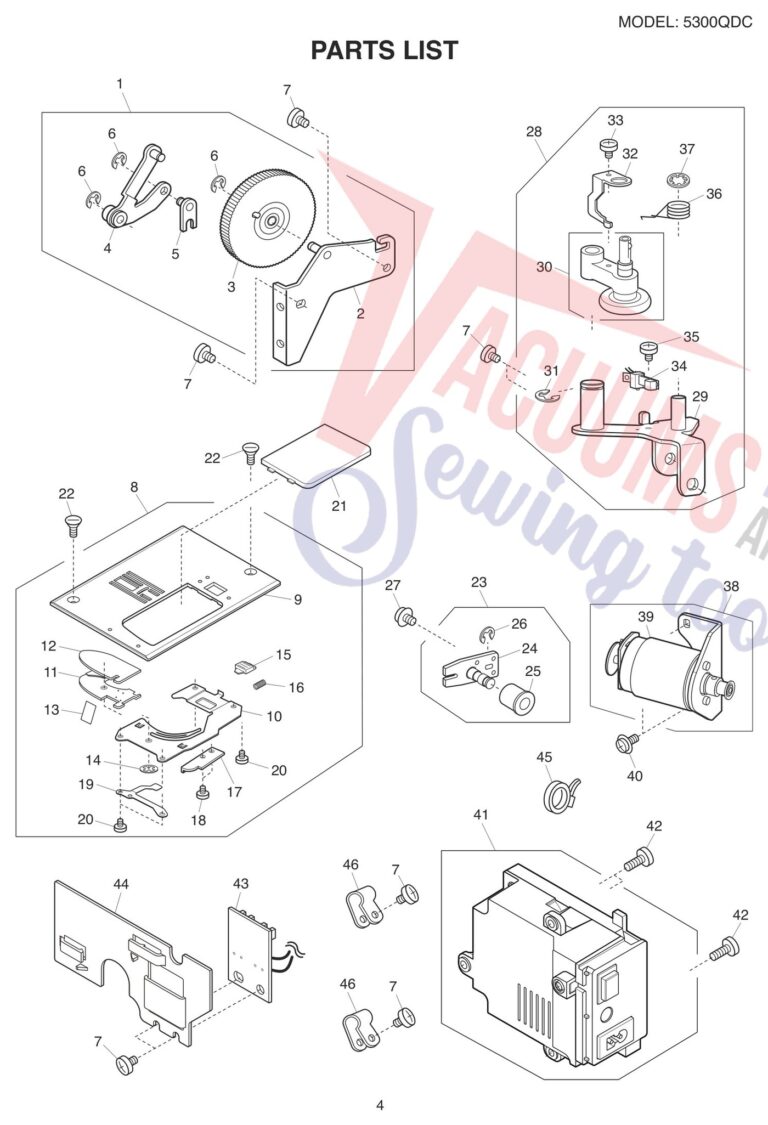 Janome 5300QDC-T V3 schematic page 4 preview