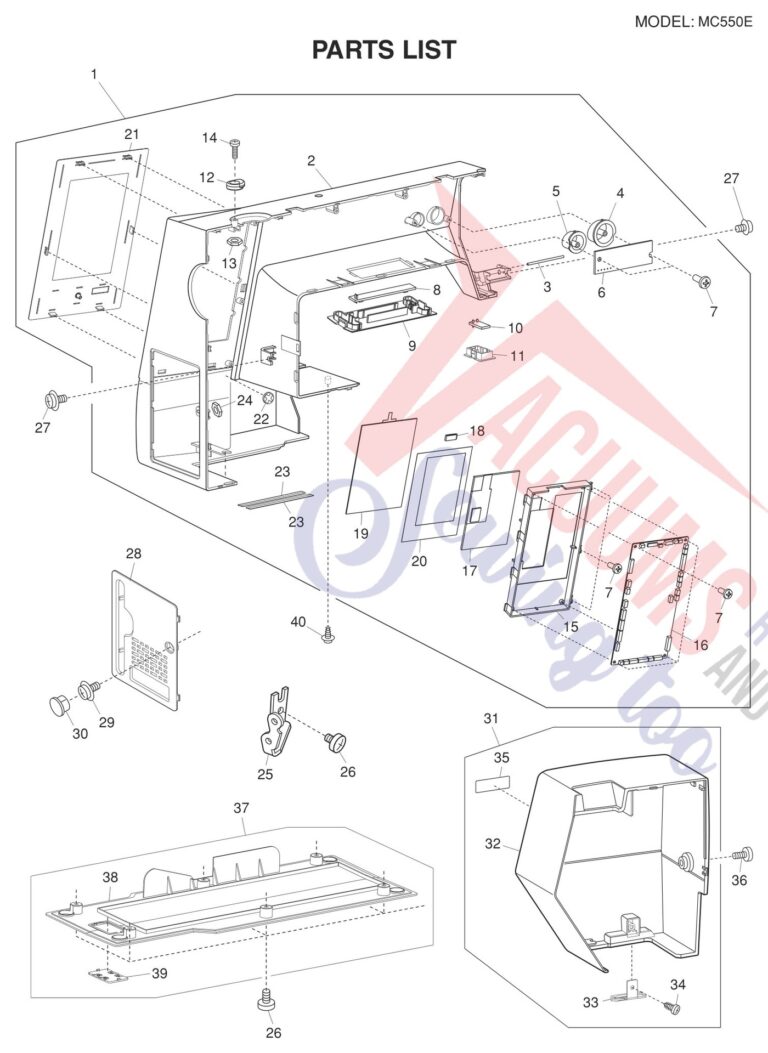 Janome 550E schematic page 1 preview