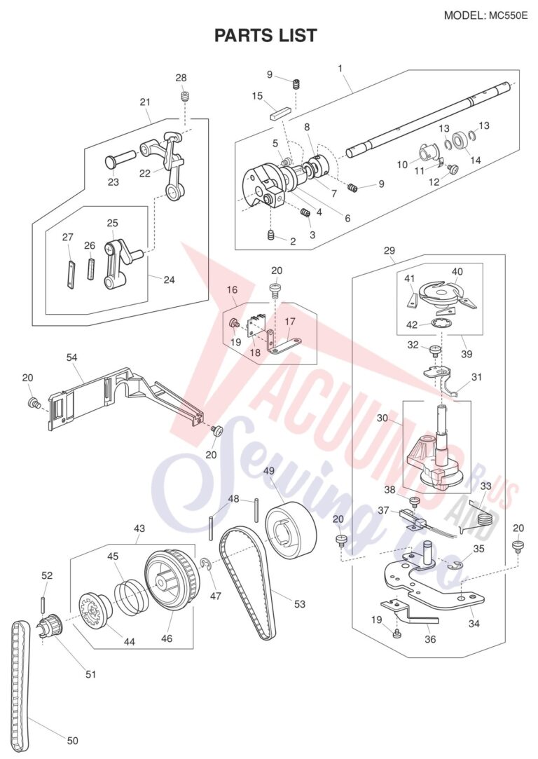 Janome 550E schematic page 5 preview
