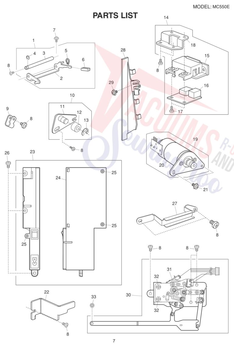 Janome 550E schematic page 8 preview