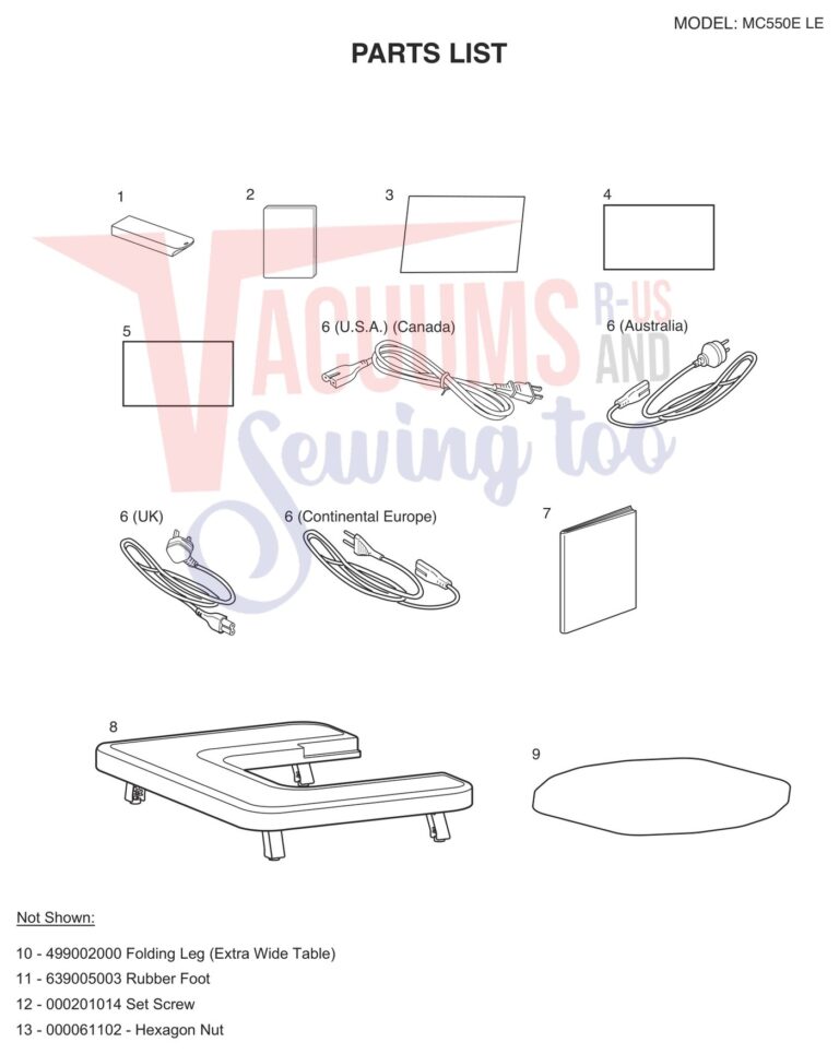 Janome 550ELE schematic page 2 preview