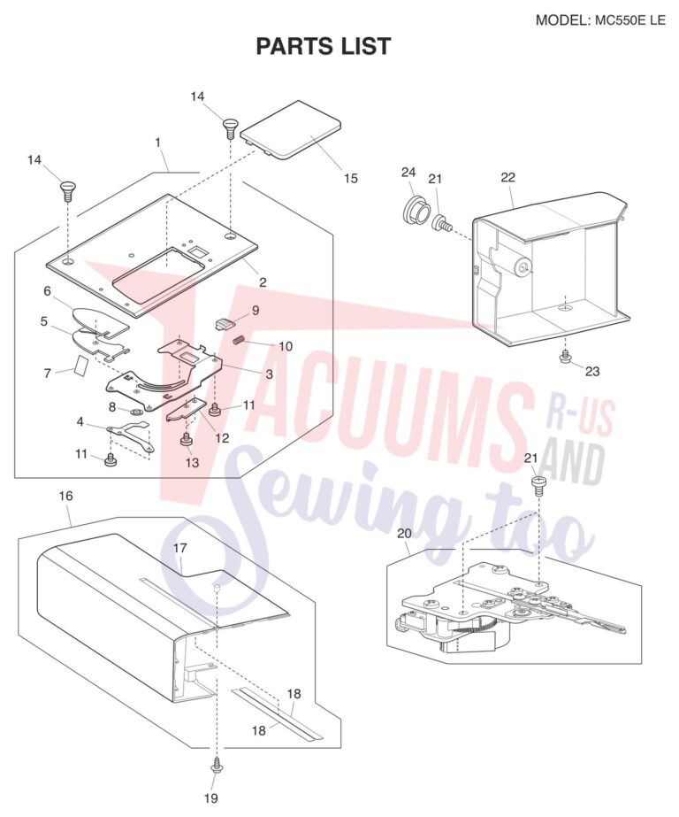 Janome 550ELE schematic page 3 preview