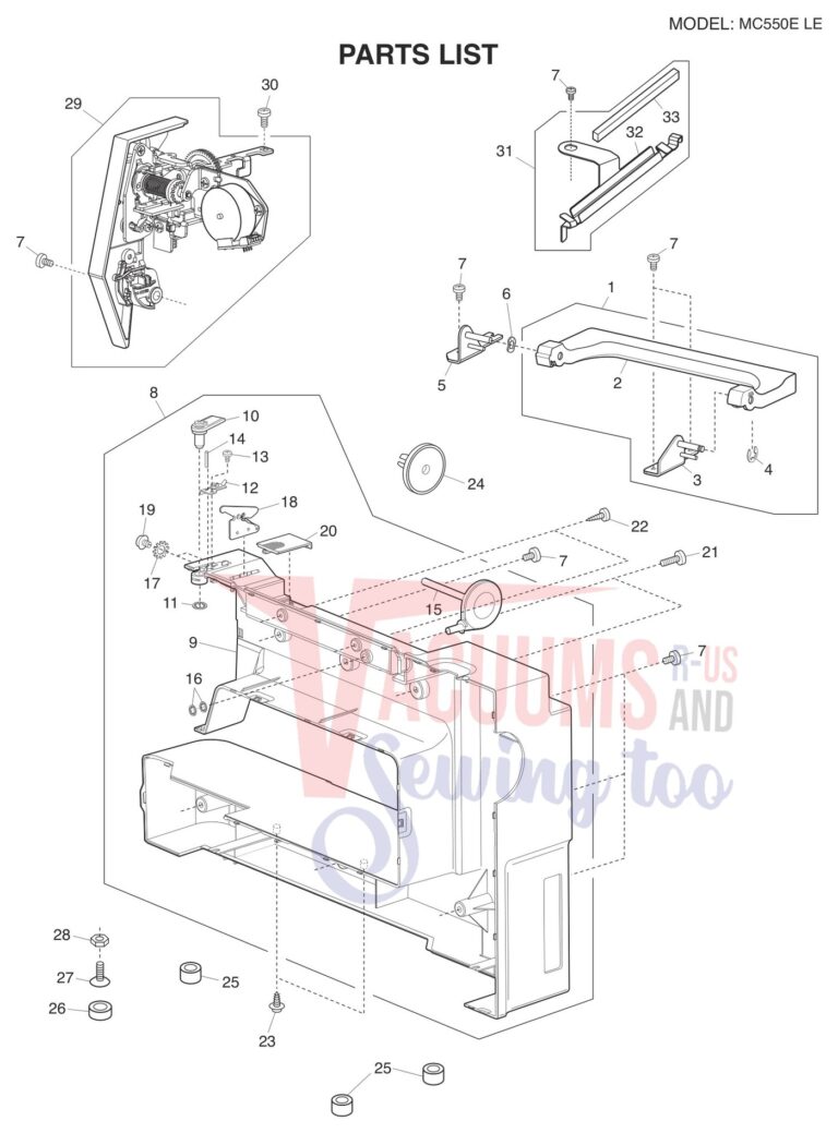 Janome 550ELE schematic page 6 preview