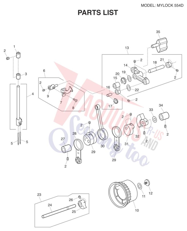Janome 554D schematic page 7 preview