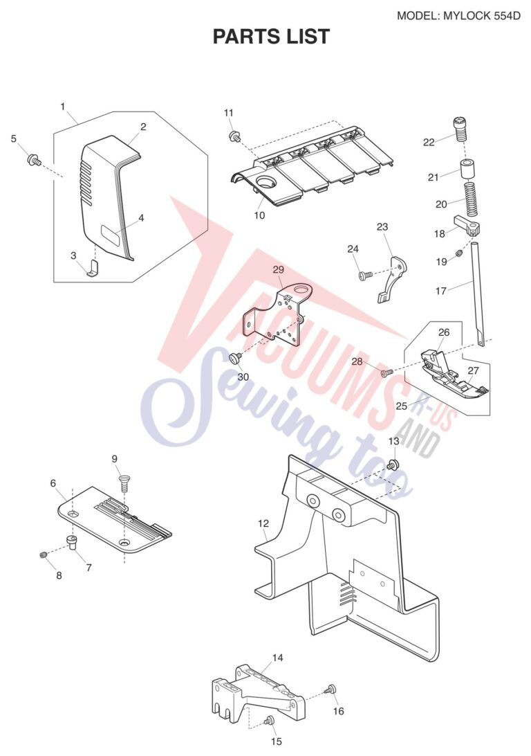 Janome 554D schematic page 9 preview