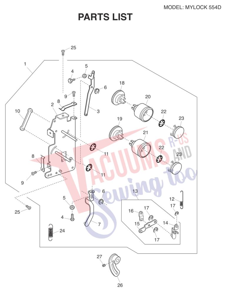Janome 554D schematic page 11 preview