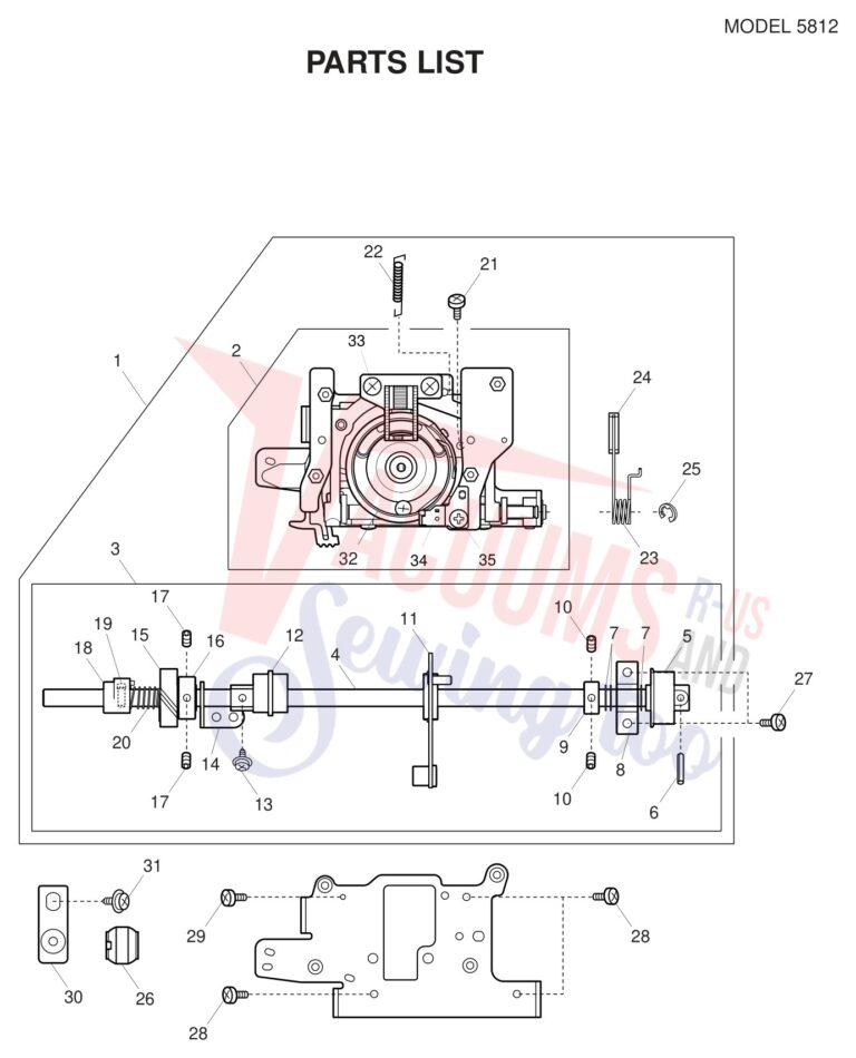 Janome 5812 schematic page 3 preview