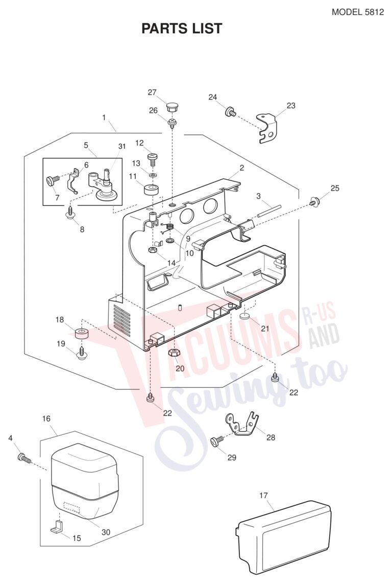 Janome 5812 schematic page 6 preview
