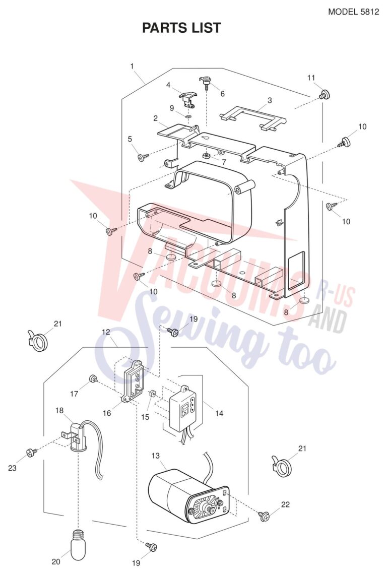 Janome 5812 schematic page 7 preview
