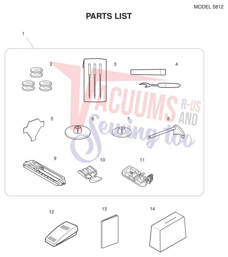 Janome 5812 schematic page 8 preview
