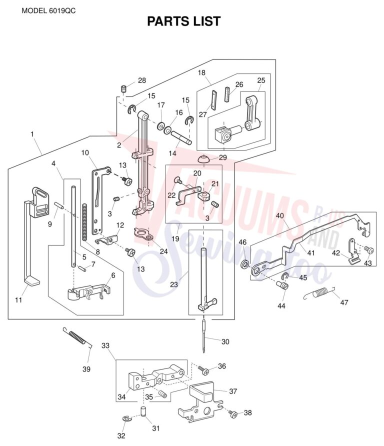 Janome 6019QC schematic page 5 preview