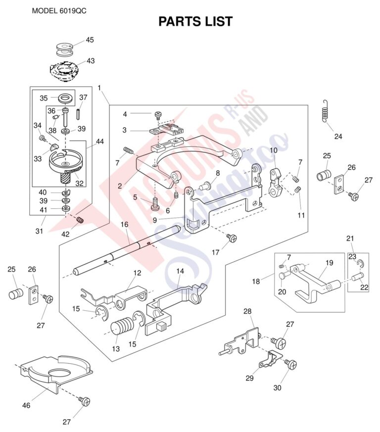 Janome 6019QC schematic page 9 preview