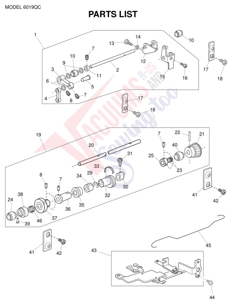 Janome 6019QC schematic page 10 preview