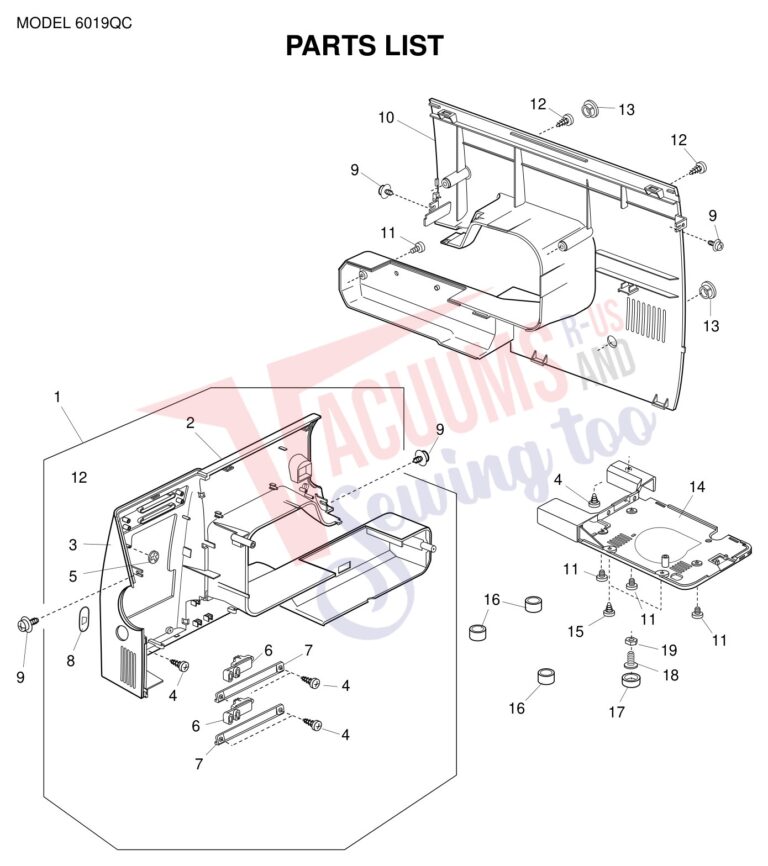 Janome 6019QC schematic page 11 preview