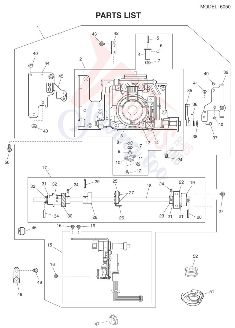Janome 6050 schematic page 3 preview