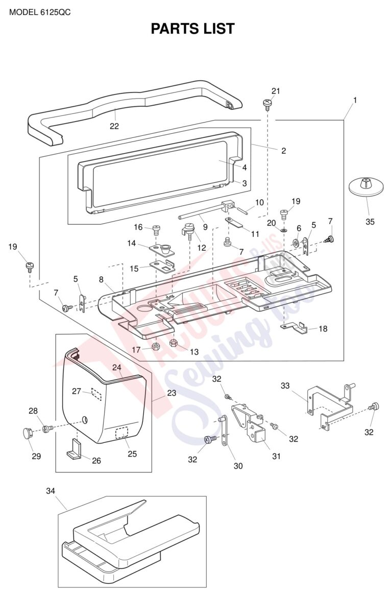 Janome 6125QC schematic page 1 preview