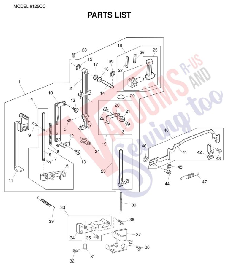 Janome 6125QC schematic page 5 preview