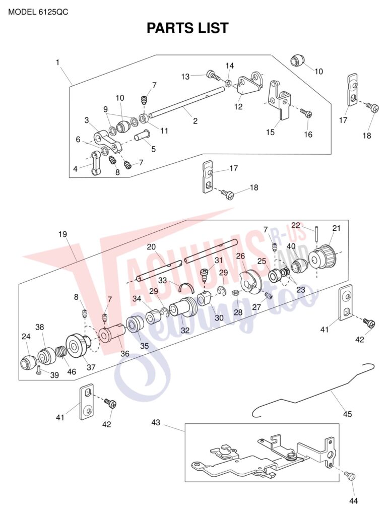 Janome 6125QC schematic page 10 preview