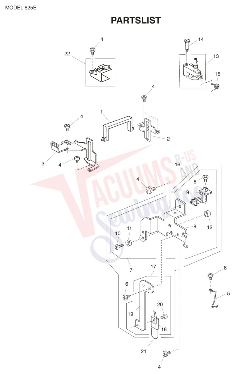 Janome 625E schematic page 1 preview