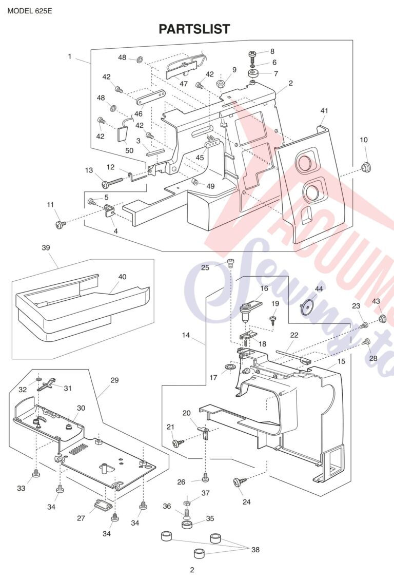 Janome 625E schematic page 4 preview