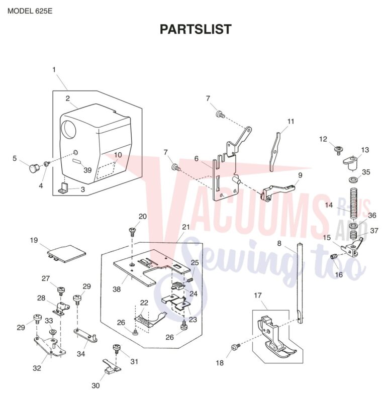Janome 625E schematic page 5 preview