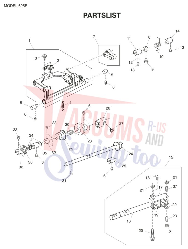 Janome 625E schematic page 9 preview