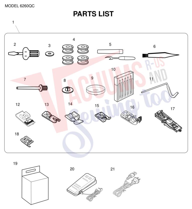 Janome 6260QC schematic page 2 preview