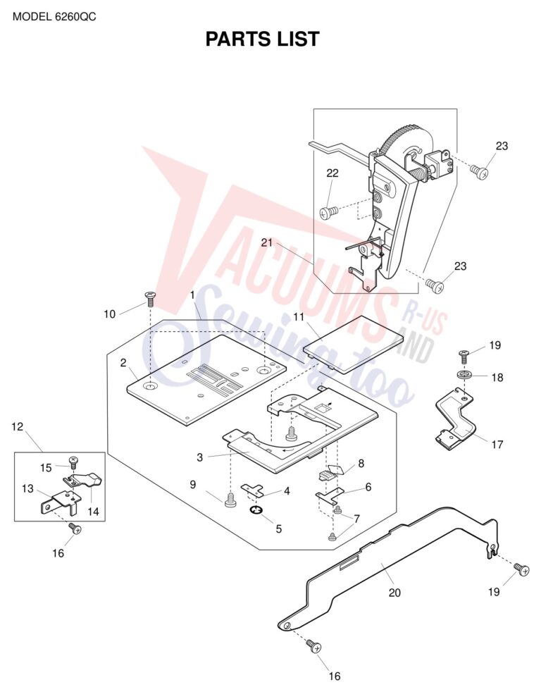 Janome 6260QC schematic page 3 preview