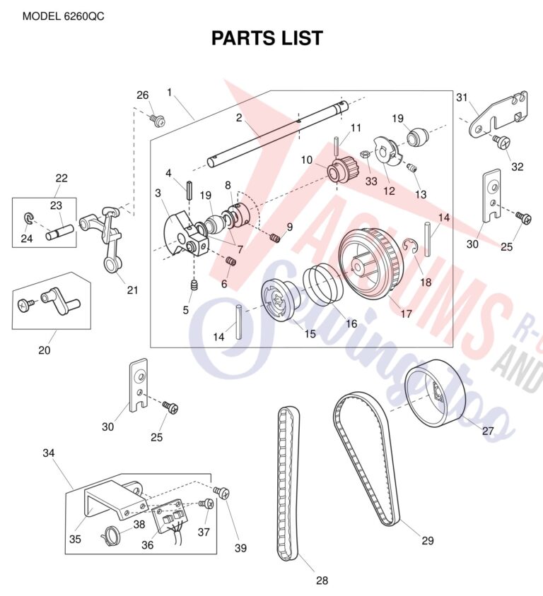 Janome 6260QC schematic page 6 preview