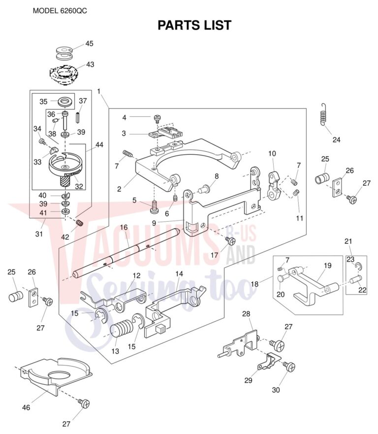 Janome 6260QC schematic page 7 preview