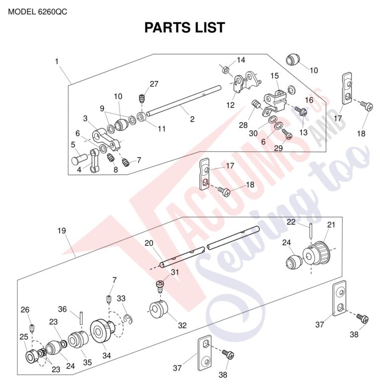 Janome 6260QC schematic page 8 preview