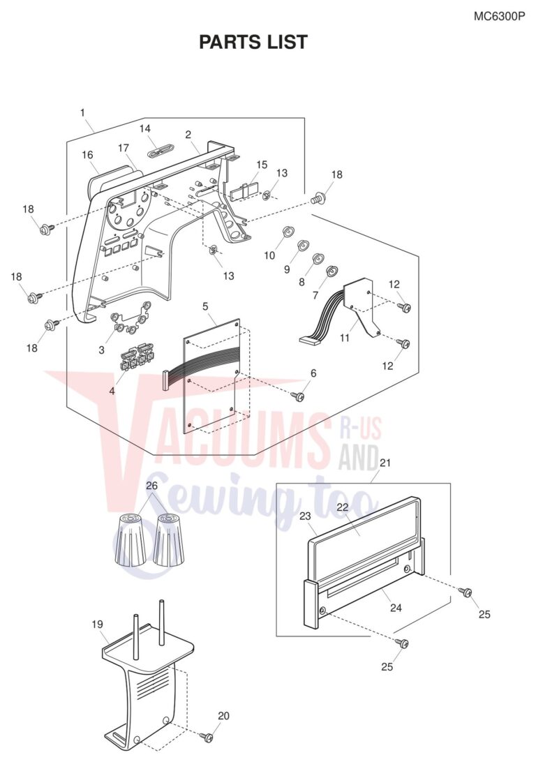Janome 6300P schematic page 1 preview