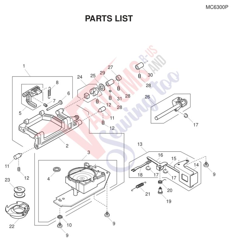 Janome 6300P schematic page 11 preview