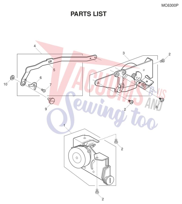 Janome 6300P schematic page 12 preview