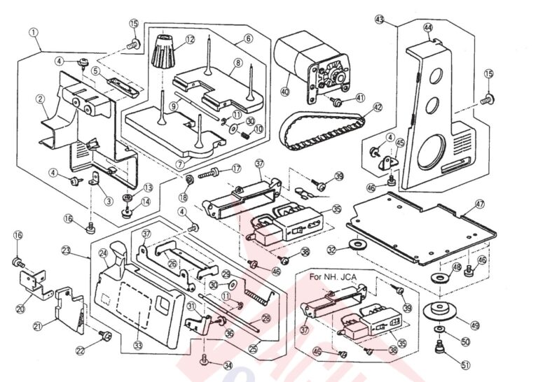 Elna 634d schematic page 7 preview