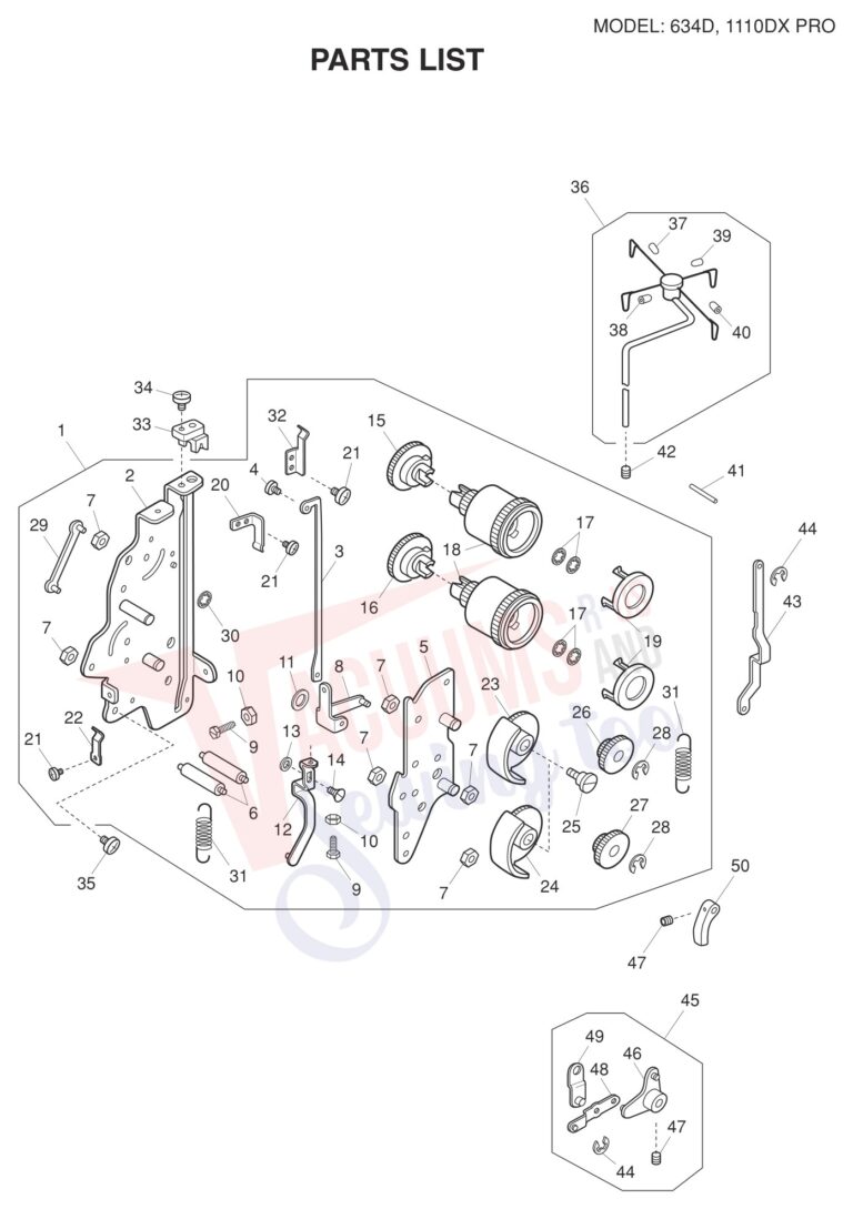Janome 634D V2 schematic page 2 preview